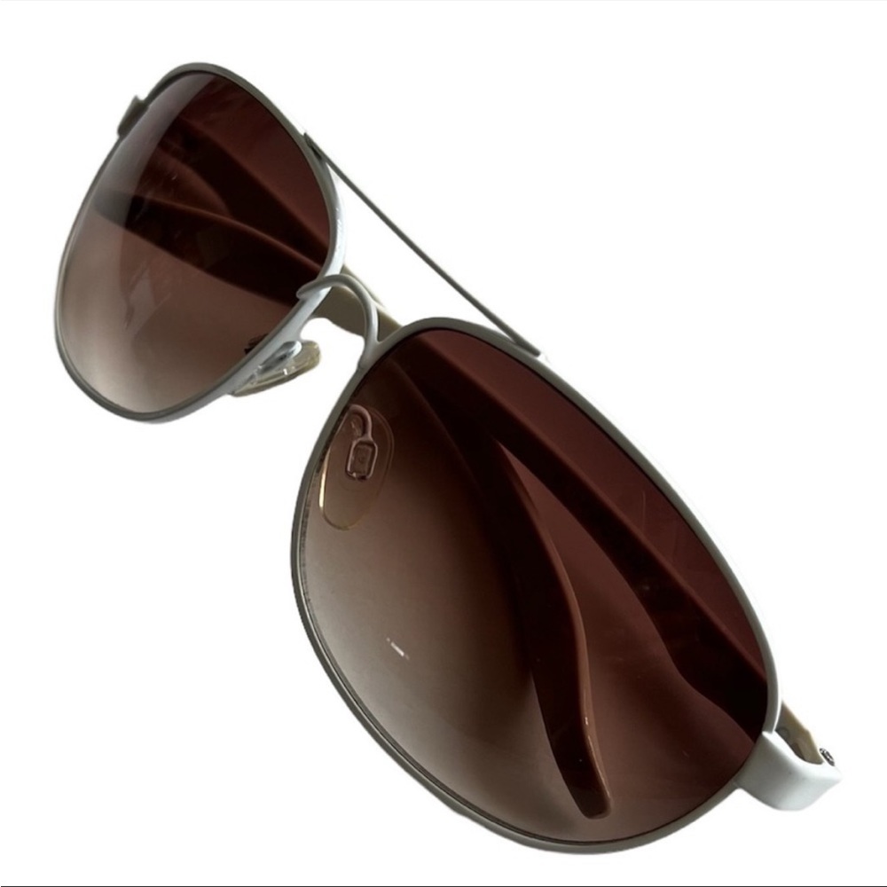 LEVI’S Aviator Sunglasses White Gradient Brown Lens - Picture 8 of 16